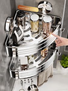 BW | Multi-Function Stainless Steel Triangle Wall Mounting Rack