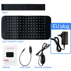120 LEDs Red Light Therapy Belt 660nm 850nm Red Infrared Light Therapy Pad Body Back Knee Hands Feet Relief Heating Wrap Pad