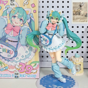 Bandai | Anime Hatsune Miku 19CM Fashion Fancy Action Figure Model Toys Cute Action Model PVC Collection Desktop Accessories Gift