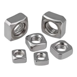 BAIRUITE | White Zinc Coated Square Nut M3 M4 M5 M6 M12