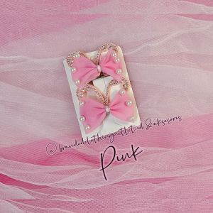 (1SET) JEPIT RAMBUT PITA MUTIARA PERMATA / JEPIT RAMBUT MEWAH KOREA IMPORT / PEARL RIBBON HAIR CLIP / JPM3835