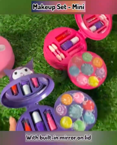 Ready Stock Local Seller Cute Girls Princess Pretend Makeup Set Kids Simulation Children Toy MakeUp set Handbag