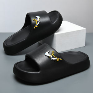 Mens Summer Outdoor Sports Thick Bottom Anti-Slip Soft Bottom Beach Casual Slippers Comfortable Wearable EVA Material