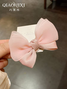 Elegant Butterfly Knot Hair Clip Sweet Cute Girls Hair Edge Bangs Duckbill Hair Clip Mesh Fabric Hair Accessories