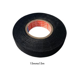 Wire Harness Automotive Cloth Tape Heat Resistant Waterproof Insulating Tape for Electrical Cables Black Adhesive Fabric Tape