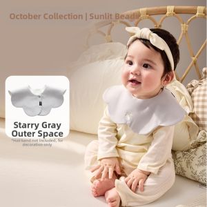 SHI YUE JIE JING | Rotating Cotton Baby Bib