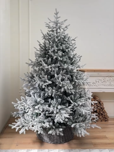 Christmas tree 4FT/5FT/6FT/7FT PVC Green Pine Snow High Quality With Lights Xmas Tree