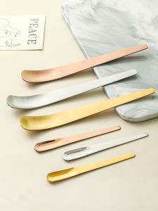 ช้อนสตีลเหล็กสำหรับตักโยเกิร์ต ช้อนตักไอศกรีม ช้อนตักขนมปังนกฮูก ช้อนตักของหวานในถัง ช้อนตักโยเกิร์ต ช้อนตักของหวานในถัง