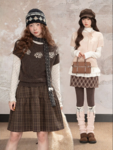 loveheynew | Áo Sweater Floral Jacquard Phong Cách Retro Rộng Rãi