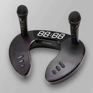 LOA Bluetooth Karaoke kèm 2micro không dây ST2020 kiểu dán độc đáo âm thanh chuẩn loa to bảo hành 6 tháng