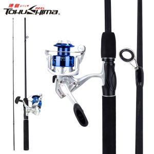 1.6m/1.8m/2.1m Fishing Rod Set Carbon Fiber Fishing Combo UltraLight Jigging Sea Rod Max Drag 5kg 14BB Spinning Reel
