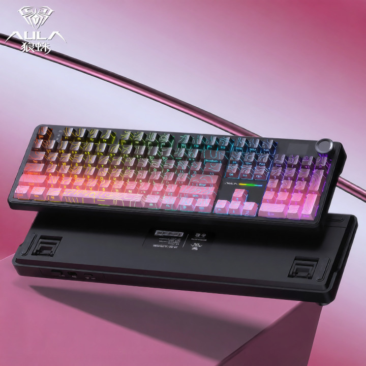 AULA | Bàn Phím Cơ Có Dây Bluetooth Khắc Bên Hông, Đổi Switch Nóng ...