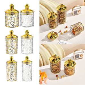 A8285 With Lid Food Storage Pots Moisture-Proof Transparent Storage Box Desktop Organizer Plastic Kitchen Can Tea Coffee Candy Snack