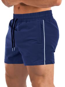 Mens Fitness Sport Shorts Breathable Thin Squatting Iron Dog Running Shorts Quick Dry Elastic Waistband Sport Casual Shorts