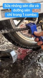 SIÊU RẺ [4 Trong1] Bộ Dưỡng Sên Sprayking + Chai HP Lube 1L Rửa Nhông Sên Dĩa Rửa Xe Kèm Bàn Chải- Cam kết chính hãng