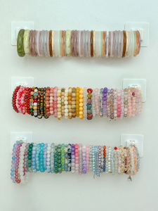 Wall Mounted Jewelry Storage Rack Bracelet Display Stand Chain Storage Organizer Elegant Simple Design for Home And Dormitory