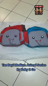 Babyscots medium bag animal series tas sedang B2T1201 tersedia warna merah biru kuning
