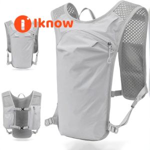 ฉันรู้เป้สะพายหลังแบบระบายอากาศได้ดีสำหรับการขี่จักรยานวิ่งและเดินป่า-กระเป๋าใส่น้ำน้ำหนักเบาสำหรับปั่นจักรยานวิ่งเทรลวิ่งและกีฬามาราธอน
