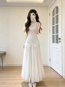 CHANGTONG | Lace Patchwork Boho Style Unique Long Dress