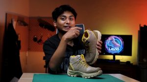 Sepatu Safety Boots Tinggi Orignal Kerja Lapangan Outdoor Sefty Shoes Ujung Besi Pria Cowok Full Jahit Bahan Suede Premium Anti Slip Lavio Exo High