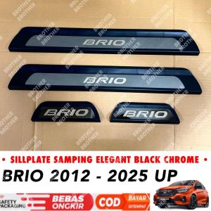 Sillplate Samping Brio 2012 2023 2024 2025 Elegant Hitam Black Chrome