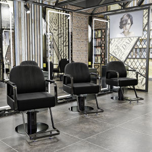 Internet Celebrity Barber Shop for Hair Salon Chair Classy Hair Beauty Shop Put Adjustable Hot Dyeing Hair Cutting Big Chassis Chair