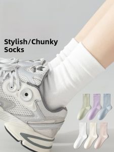 MiiOW | MiiOW Womens Socks 2025 New Style Absorbent Breathable Cotton Socks White No-Cuff Postpartum Socks Comfortable Cotton Blend