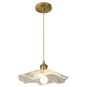 Nordic and Japanese Style Creative Restaurant Chandelier Modern Minimalist Bar Aisle Light Guesthouse Retro Glass Flower Bedside Lamp