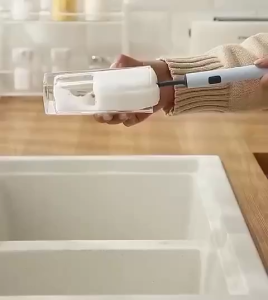 Detachable Cleaning Sponge Brush With Long Handle Household Brush Thermos Bottle Cup Washing Brush