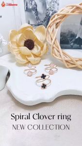 Cincin Emas Spiral Clover J5 Ismoyo