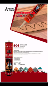 A-CLASS 806 SUPA NAILS SEALANT Construction Adhesive Sealant Super Glue Weatherproof Silicone Sealant / Gam Pelekat Silikon / Gam Kuat Sealant Kalis Cuaca