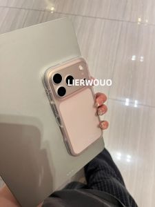 LIANGWU | Transparent Matte Simple Color Female Style Full Protection for Camera iPhone Case