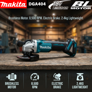 Makita | Makita DGA404 125mm Brushless Angle Grinder Cordless Cutting Polishing Grinding For Makita 18V LXT® Li-ion Battery