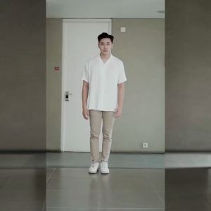 ANCSTR Kemeja Polos - Rayon Pria Adem Lembut