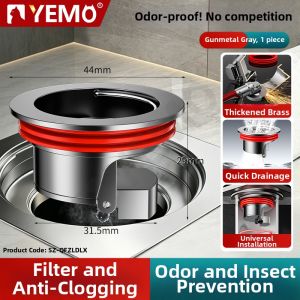 YEMO | Odor Prevention & Filtering Core for Floor Drains