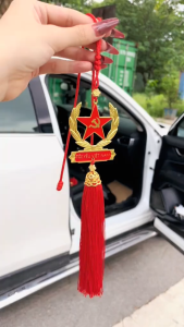 Khánh treo xe ô tô phong thủy khánh treo gương ô tô mang lại tài lộc bình an và may mắn