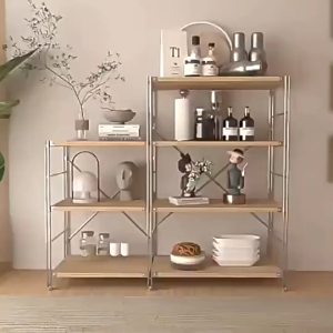 COD Japanese storage shelf MultiLayer Steel Wood Storage Rack 200kg layer Kitchen istante na matibay