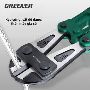GREENERY Kìm Cắt Bu Lông Hạng Nặng Kìm Cắt Dây Mũi Phẳng Đa Chức Năng Thép CR-V Cho Dây Xích Cáp Thép Chế Biến Gỗ