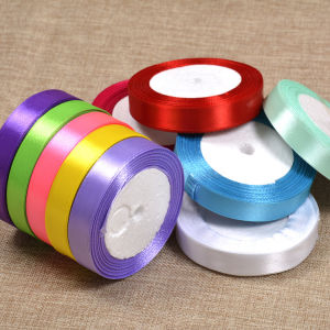 THUMBS UP ริบบิ้น ริบบิ้นของขวัญ  ริบบิ้นพับเหรียญ สีพื้น กว้าง 2 ซม. gift ribbon