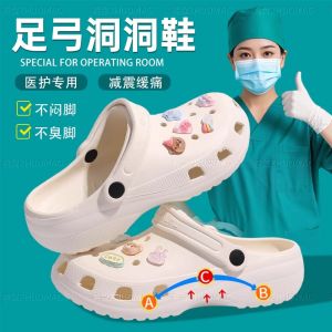 Dép Đi Trong Nhà Phòng Mổ Chống Trượt Cho Nữ Mùa Hè 2025 Dép Đi Trong Nhà EVA Thoáng Khí Chống Mùi Cho Nhân Viên Y Tế