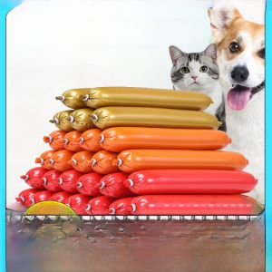 Pet Dog Training Reward Sausages Duck Flavor 30 Pieces Snacks for Beagle And Teddy Dogs Nutritional Supplement Dry Meat Sticks