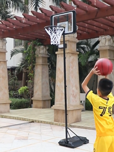 แป้นบาสเกตบอล แป้นบาสกลางแจ้ง Basketball Hoop แป้นบาสตั้งพื้น แป้นบาสปรับขนาดได้150-250cm ห่วงบาสเกตบอลมีให้เลือก 3 รุ่น