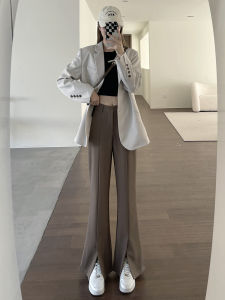 Slim Fit Flared Slit Womens Trousers