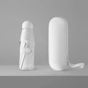 Travel Umbrella Auto Open Close Compact Lightweight Waterproof Folding Umbrella with 6 Rib Reinforced for Men Women