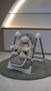 Bonbijou Relax 2-In-1 High Chair With Swing FOC: Fashion Bib Waterproof Swinging Outdoor Chair - Lazada