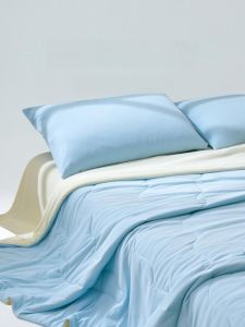 Class a High Coolness Antibacterial Summer Lightweight Air Conditioning Quilt Cover Single Double Student Thin Coolness Washable