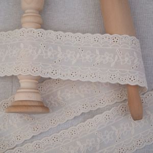 Vải Cotton Chất Lượng Cao Viền Thêu Viền Ren Viền Quần Áo Viền Tay Áo Viền Vá Phụ Kiện May Vá DIY 65cm