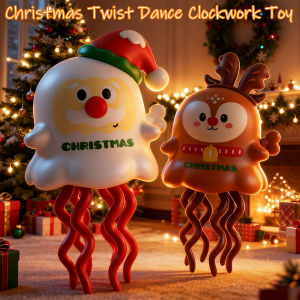 YESPERY Christmas Kids Clockwork Toy Cat Massage Wiggle Toy Head Rub Cartoon Baby Crawling Toys Dance Toy Christmas Gifts