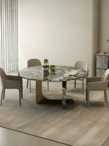 Luxurious French Style Natural Stone Round Table