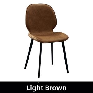 Luxurious Home Dining Chair Leather Minimalist Nordic